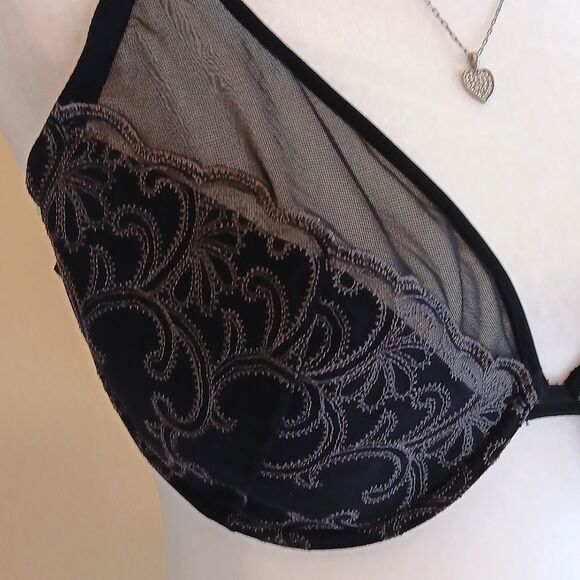 Natori Black Lace Underwire Bra Intimates - Picture 2 of 9